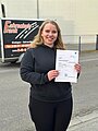 Absolventin der Fahrschule 2024