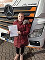 Absolventin der Fahrschule 2023