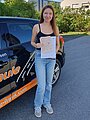Absolventin der Fahrschule 2025