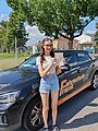 Absolvent/in der Fahrschule