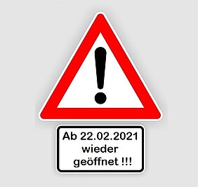 Bald wieder geöffnet
