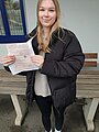 Absolventin der Fahrschule 2023