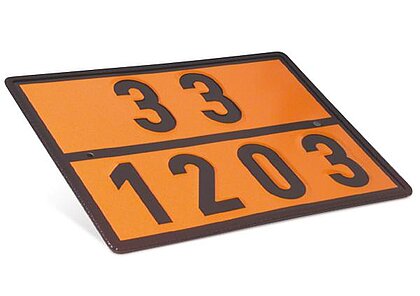 oragen Warntafel