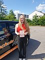 Absolvent/in der Fahrschule