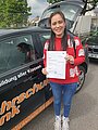 Absolvent/in der Fahrschule